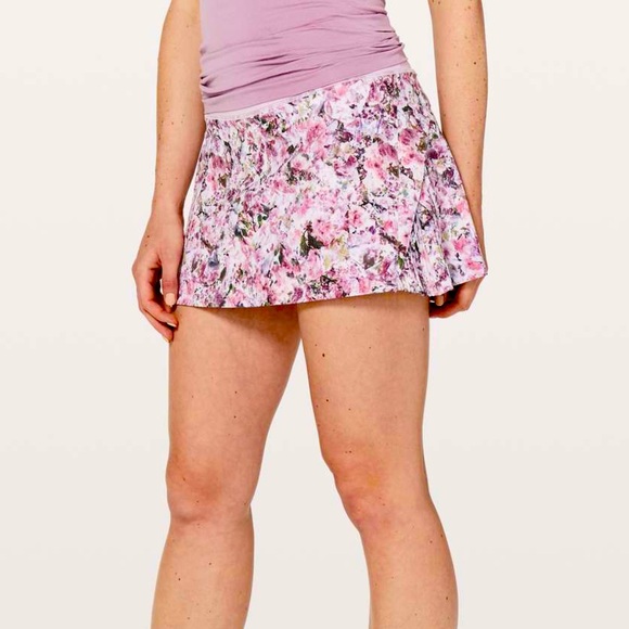 lululemon athletica Dresses & Skirts - LULULEMON PLAY OFF THE PLEATZ SKIRT 13” BLOSSOM SPRITZ PINK 12